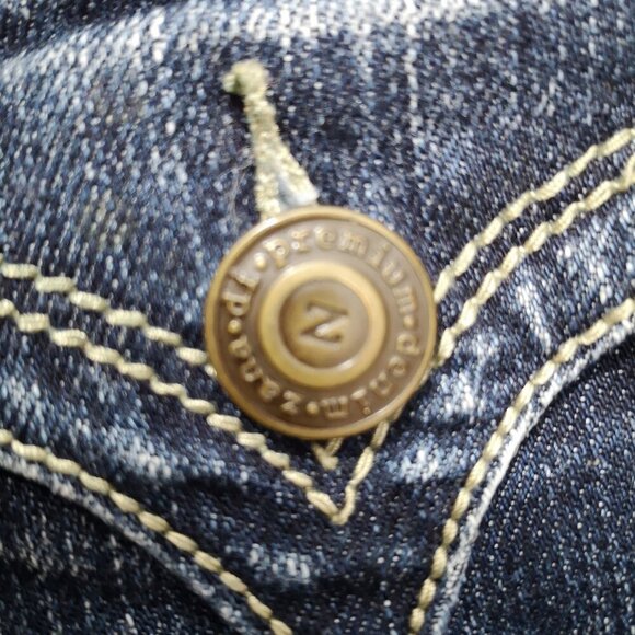 Zana Di Fashion Bug Ladies Size 22 Dark Wash Straight Leg Blue Jeans - Picture 6 of 12